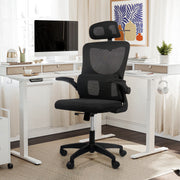 Hawsaiy Ergonomic Office Chair with Breathable Fabric, Adjustable Height, 3D Headrest, Adjustable Armrests, and Spring-Loaded Lumbar Support