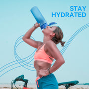 Hawsaiy 32oz BPA Free Plastic Water Bottle with Tea Filter