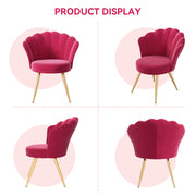 Hawsaiy Velvet Accent Chair with Gold Metal Legs for Bedroom,Living Room