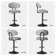 Hawsaiy Adjustable Ergonomic Design Barstools with Double-Layer Upholstered Set of 2/4 for Kitchen Island