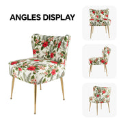 Hawsaiy Modern Velvet Accent Chair with Metal Legs