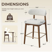 Hawsaiy Counter Height Bar Stools Set of 2, 26