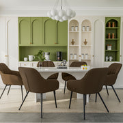 Hawsaiy Ergonomic Dining Chairs Set of 2/4/6 with Metal Leg for Kitchen, Dining Room, or Living Room