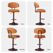 Hawsaiy Adjustable Ergonomic Design Barstools with Double-Layer Upholstered Set of 2/4 for Kitchen Island
