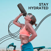 Hawsaiy 32oz BPA Free Plastic Water Bottle with Tea Filter