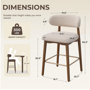 Hawsaiy Counter Height Bar Stools Set of 2, 26