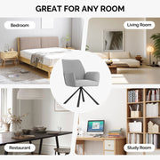 Hawsaiy Modern Swivel Office Chair with Adjustable Height, Removable Backrest, and Soft Sponge Seat