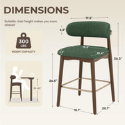 Hawsaiy Counter Height Bar Stools Set of 2, 26