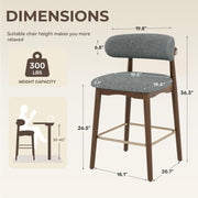 Hawsaiy Counter Height Bar Stools Set of 2, 26