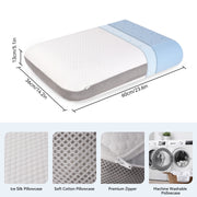 Hawsaiy 2 Pack Memory Foam Bed Pillow with Breathable Cover Support for Neck & Shoulder