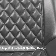 Hawsaiy Modern Dining Side Chairs, Set of 2/4/6 Gray Faux Leather Upholstered Chairs