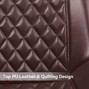 Hawsaiy Modern Dining Side Chairs, Set of 2/4/6 Gray Faux Leather Upholstered Chairs