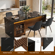 Hawsaiy 5 Piece Dining Table Set for 4, 63