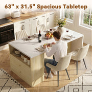 Hawsaiy 5-Piece Dining Table Set for 4, 63