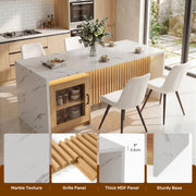 Hawsaiy 5 Piece Dining Table Set for 4, 63