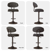 Hawsaiy Adjustable Ergonomic Design Barstools with Double-Layer Upholstered Set of 2/4 for Kitchen Island