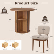 Hawsaiy 3-Piece Dining Table Set for 2, 31.5