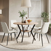 Hawsaiy Dining Table Set for 4, 42.1