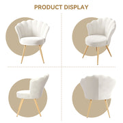 Hawsaiy Velvet Accent Chair with Gold Metal Legs for Bedroom,Living Room