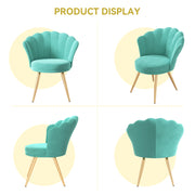 Hawsaiy Velvet Accent Chair with Gold Metal Legs for Bedroom,Living Room