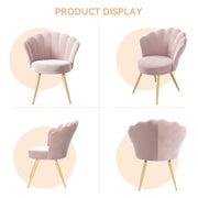 Hawsaiy Velvet Accent Chair with Gold Metal Legs for Bedroom,Living Room