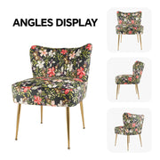 Hawsaiy Modern Velvet Accent Chair with Metal Legs