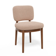 Hawsaiy Wooden Dining Chairs Set of 2/4/6, Boucle Upholstered Dining Room Chairs with Solid Wood Legs, Mid Century Modern Kitchen Chairs, Farmhouse Side Chairs with Back for Dining Room