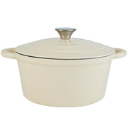 Kerilyn 4.5QT Enameled Dutch Oven- Chafing Dishes with Dual Handles,Non-stick Enamel Coated Cookwarefor Bread Baking, Cooking, andVersatile Kitchen Use