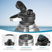 Hawsaiy 12oz Kids Insulated Water Bottle with Straw Lid, Leak-Proof Stainless Steel BPA-Free for School Boys and Girls