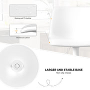 Hawsaiy Modern Swivel Bar Stools Set of 2/4, Adjustable Faux Leather Counter Height Chairs with Back for Kitchen Island