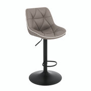 Hawsaiy Bar Stools Set of 2/4, Adjustable Swivel Counter Height Bar Stools with Back, Upholstered Modern Barstools with Diamond Stitching