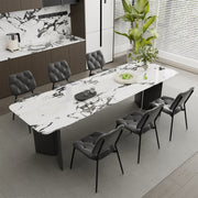 Hawsaiy Dining Chairs Set of 2, Mid Century Modern Upholstered PU Leather Kitchen Dining Room Accent Chairs with Metal Legs,Bentwood Cushion Seat for Living Room,Bedrooms