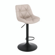 Hawsaiy Bar Stools Set of 2/4, Adjustable Swivel Counter Height Bar Stools with Back, Upholstered Modern Barstools with Diamond Stitching
