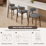 Hawsaiy Counter Height Bar Stools Set of 2, 26