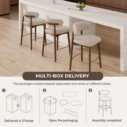 Hawsaiy Counter Height Bar Stools Set of 2, 26
