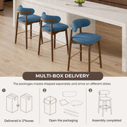 Hawsaiy Counter Height Bar Stools Set of 2, 26