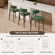 Hawsaiy Counter Height Bar Stools Set of 2, 26