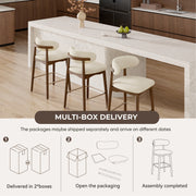 Hawsaiy Counter Height Bar Stools Set of 2, 26