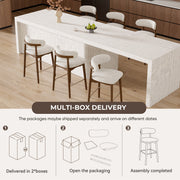 Hawsaiy Counter Height Bar Stools Set of 2, 26