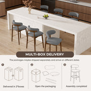 Hawsaiy Counter Height Bar Stools Set of 2, 26