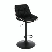 Hawsaiy Bar Stools Set of 2/4, Adjustable Swivel Counter Height Bar Stools with Back, Upholstered Modern Barstools with Diamond Stitching