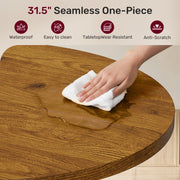 Hawsaiy Round Bar Table with Storage, 31.5