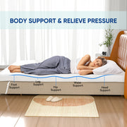 Nalupatio 3 Inch Gel Memory Foam Mattress Topper Full Size, Gel-Infused Mattress Pad Cover for Back Pain,Bed Topper with Removable & Washable Bamboo Cover Brand: Aivermeil