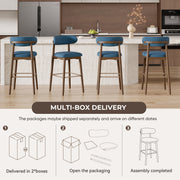 Hawsaiy Counter Height Bar Stools Set of 2, 26
