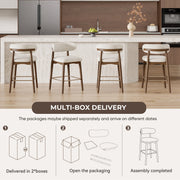 Hawsaiy Counter Height Bar Stools Set of 2, 26