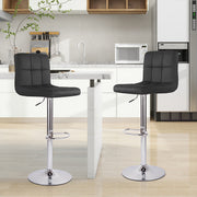 Hawsaiy Modern Adjustable Swivel Bar Stools Set of 2/4, PU Leather Bar Chairs with Footrest