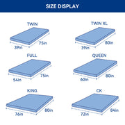 Hawsaiy 3 Inch Gel-Infused Cooling Memory Foam Mattress Topper with Removable & Washable Bamboo Cover