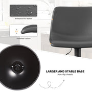 Hawsaiy Modern Swivel Bar Stools Set of 2/4, Adjustable Faux Leather Counter Height Chairs with Back for Kitchen Island