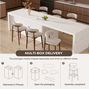 Hawsaiy Counter Height Bar Stools Set of 2, 26