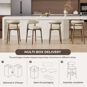 Hawsaiy Counter Height Bar Stools Set of 2, 26